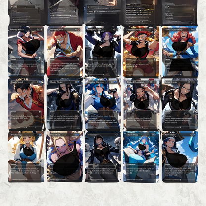 Complete Anime Pirate Tribal Deck, Custom Gift EDH Deck, Custom A.n.i.m.e O.P Pirate Deck, Treasure Tokens, A.d.m.i.r.a.l B.r.a.s.s Unsinkable