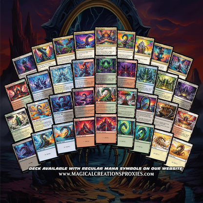 S.l.i.v.e.r Tribal Commander Deck - High Quality MTG Proxies for Commander EDH, Full 100 Card Ready to Play Deck with Custom Art + 8 Bonus Cards