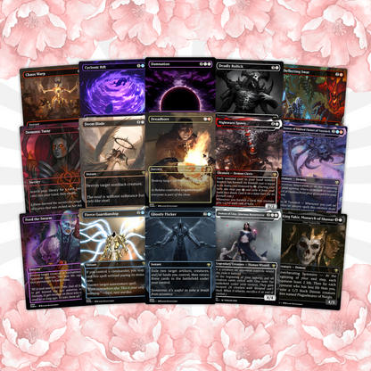 Diablo Themed Commander Deck Proxies, Demon Tribal/Reanimation, High Quality Custom Card Proxy