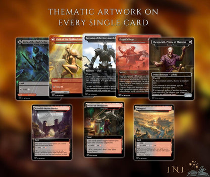 Oblivion Themed Commander Deck Proxies, Rakdos Madness, 100+ Unique Cards, Quality Custom Card Proxy Replicas for Commander EDH