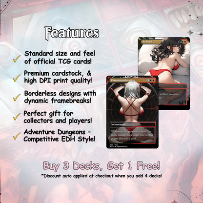 Burn Commander Deck The Lord of Pain Complete EDH Deck Proxy Deck