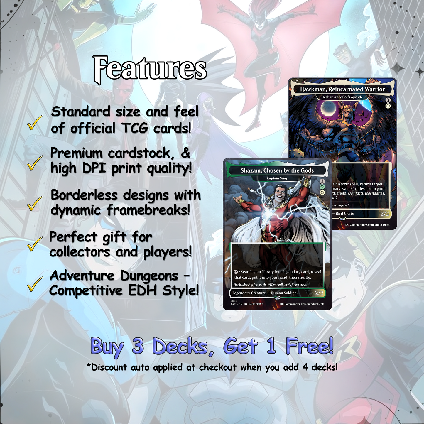 D.C Commander Deck • S.u.p.e.r.m.a.n • Forge a New Legacy in the MTG Multiverse! • Custom MTG Cards • Premium Proxy Cards • Complete EDh Deck