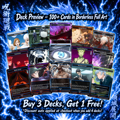 Jujutsu Kaisen EDH Commander Deck – Custom Anime-Inspired MTG Proxy Deck