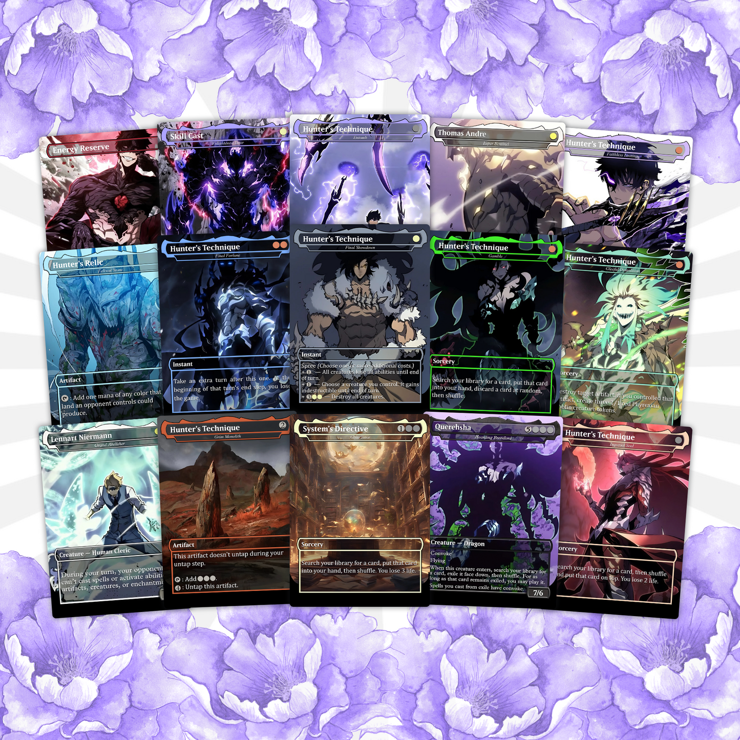 Solo Leveling Commander Deck • Solo Leveling Proxy Card • Custom Mtg Proxies • Mtg Proxy • Mtg Deck Box