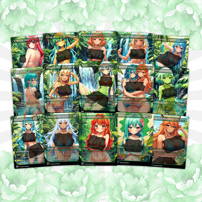 Ooze Tribal / Slime Storm Anime Style Waifu Proxy Commander Deck Special Edition Custom MTG EDH Deck English High Quality Cards