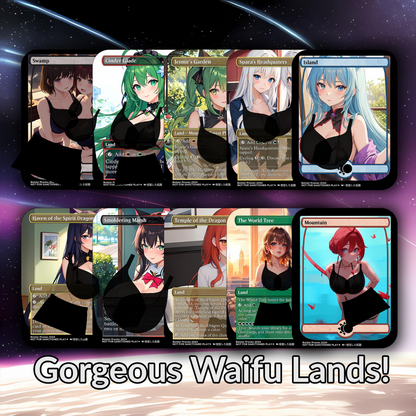 The Ur-Dragon Anime Waifu Proxy Custom Card TCG Foil/NonFoil Mature Gorgeous Anime Art For EDH Commander Gift For Him/Her