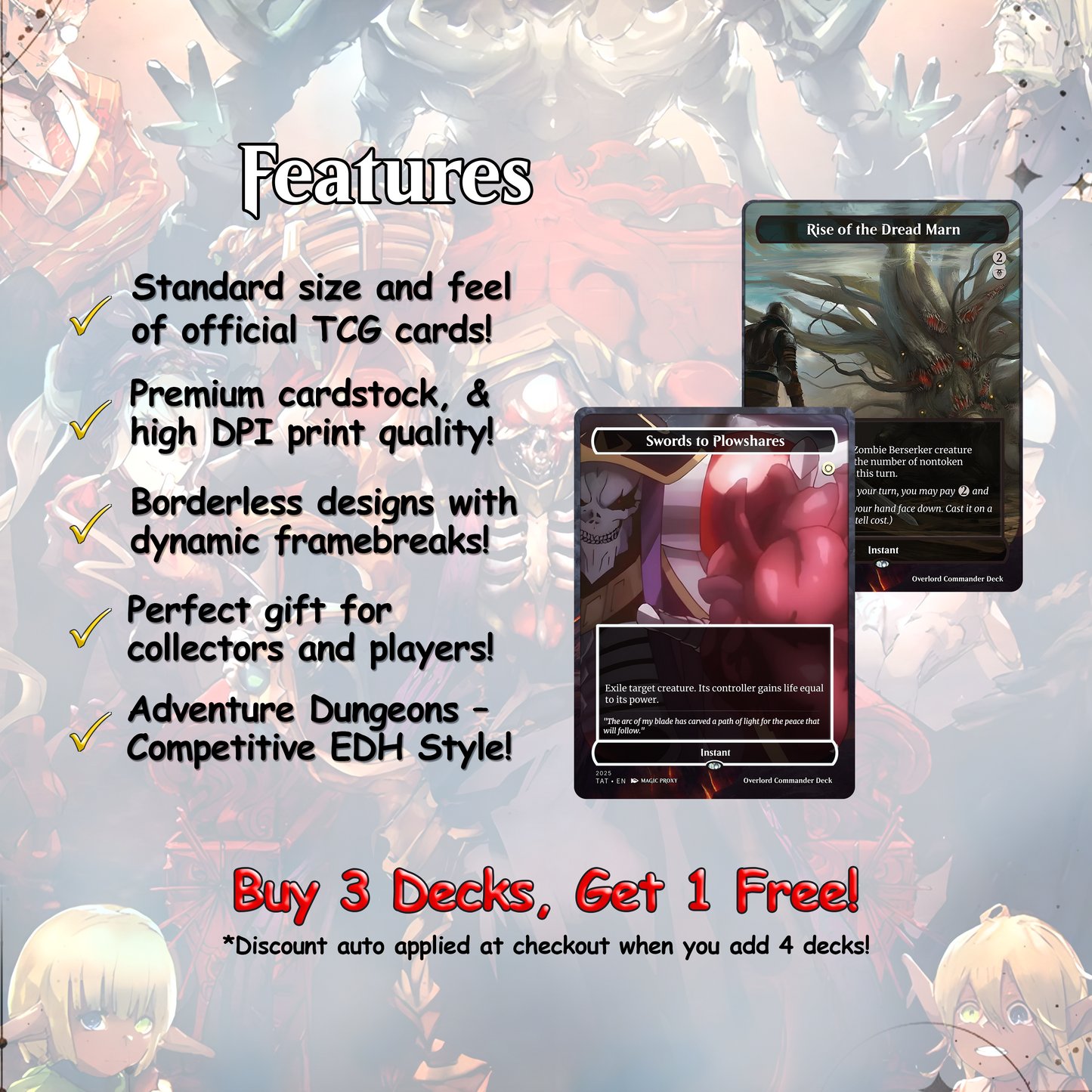 Overlord Zombie Tribal EDH Deck – Custom Anime-Inspired Deck