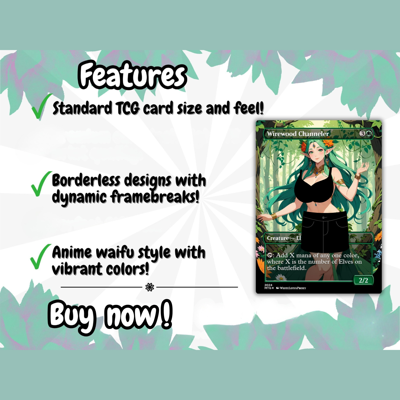 Lathril Blade of the Elves Anime Waifu Ready to Play Proxy Commander Deck Custom Proxy EDH Elf Tribal Elves High Quality Cards