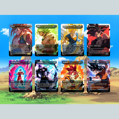 Dragon Ball Commander Deck • Dragon Ball Proxy Deck • M.t.g Commander Deck • Custom M.T.G card • Magic Proxies • Son Goku • M.t.g Deck Box
