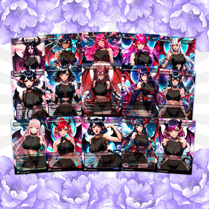 Demon Tribal Anime Style Waifu Proxy Commander Deck Special Edition Custom MTG EDH Deck English High Quality Cards