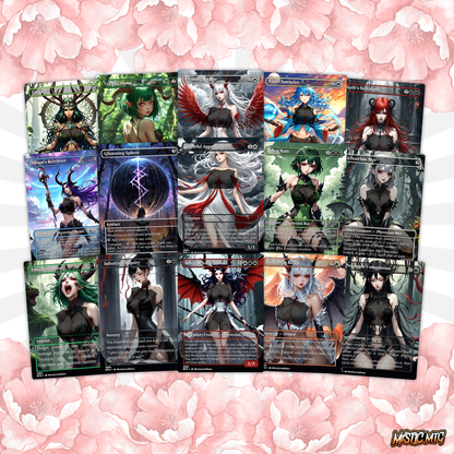 Atraxa INFECT Anime Waifu Ready to Play Proxy Commander Deck Custom Proxy EDH Phyrexian Tribal English High Quality Cards