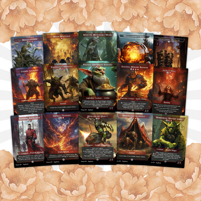 Krenko Goblin - Commander EDH Deck - With Tokens - MTG Full Proxy Deck, Altered Cards cEDH