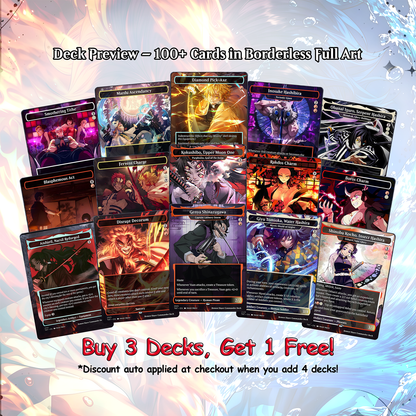Demon Slayer Theme / Kimetsu no Yaiba Commander Deck / Premium Paper Proxy Deck / 100 cards + tokens / Combat Trigger Theme Bracket 4 EDH Magic Deck