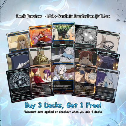Frieren the Slayer Theme / Absolute Virtue Commander Deck / Premium Paper Proxy Deck / 100 cards + tokens / Pillowfort Theme Bracket 4 EDH Magic Deck