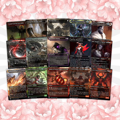Diablo Themed Commander Deck Proxies, Demon Tribal/Reanimation, High Quality Custom Card Proxy