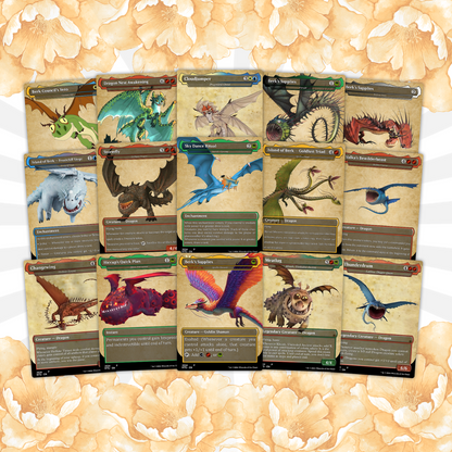 How to Train Your Dragon Commander Deck • Fly High with Toothless as Your Commander! • Custom MTG Card • Premium Proxy Card • Gift for Him