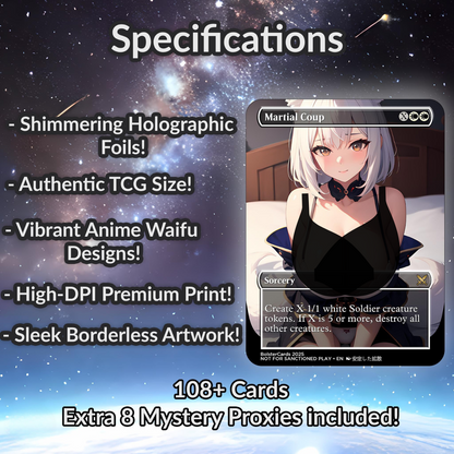Orzhov Token Anime Style Waifu Tribal Commander Deck Special Edition Custom Proxy Deck Art For EDH High Quality Cards 108 Cards