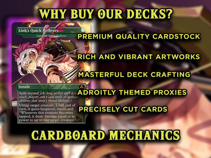 Ultimate Zelda MTG Commander Link EDH Proxy Deck