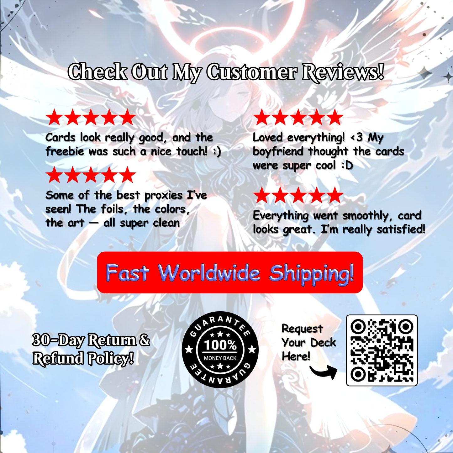 Giada Angels Tribal - Full MTG Proxy Commander EDH Deck - 108 cards - Tokens included - Waifu Anime Girls