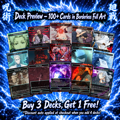 Jujutsu Kaisen EDH Commander Deck – Custom Anime-Inspired MTG Proxy Deck