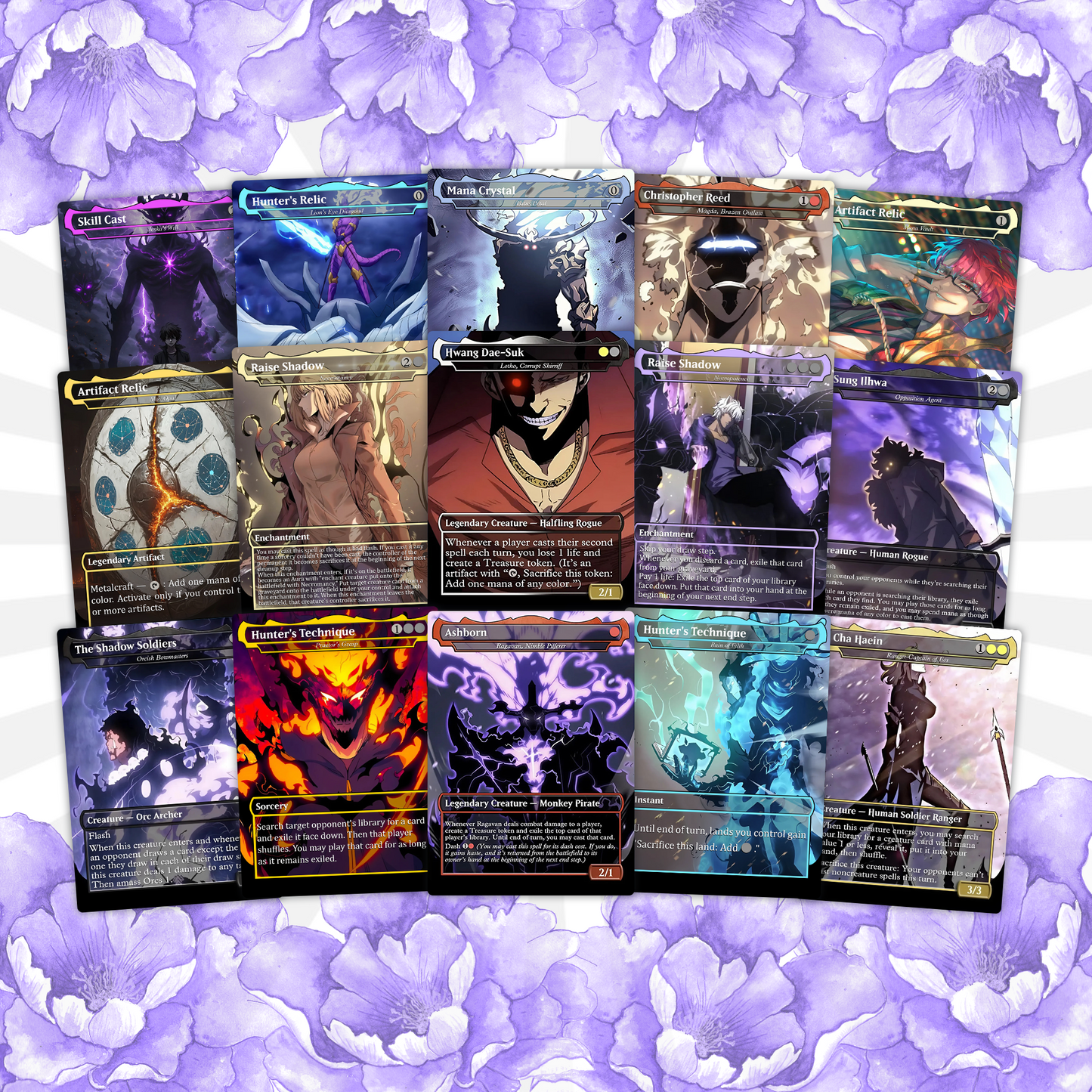 Solo Leveling Commander Deck • Solo Leveling Proxy Card • Custom Mtg Proxies • Mtg Proxy • Mtg Deck Box
