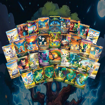 Cat Commander Tribal Deck, High Quality MTG Proxies for Commander EDH, Arahbo, Roar or the World Full 100 Card Deck with Custom Art + Bonus
