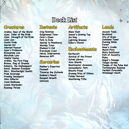 Arahbo, Roar of the World Anime Style Waifu Tribal Commander Deck Special Edition