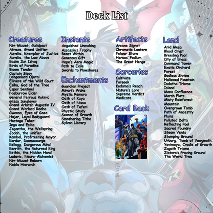 D.C Commander Deck • S.u.p.e.r.m.a.n • Forge a New Legacy in the MTG Multiverse! • Custom MTG Cards • Premium Proxy Cards • Complete EDh Deck