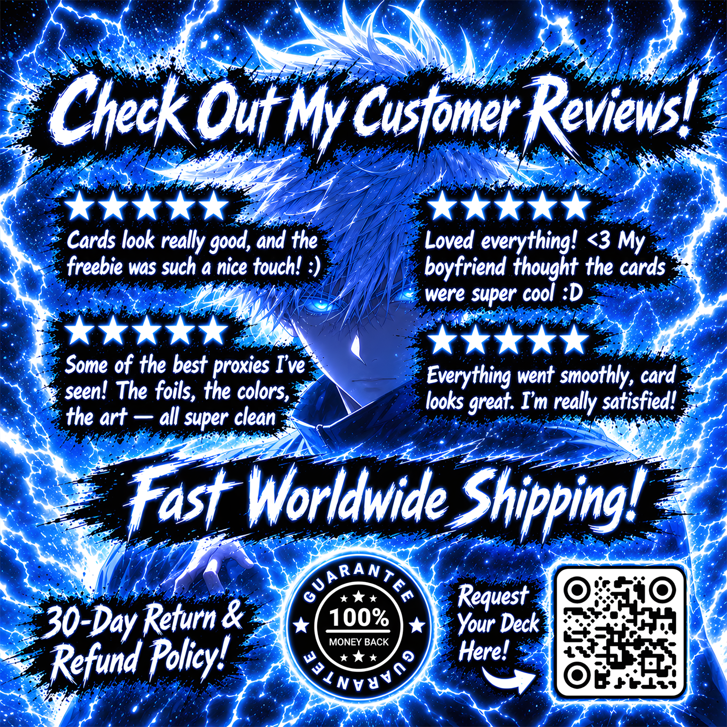 Jujutsu Kaisen EDH Commander Deck – Custom Anime-Inspired MTG Proxy Deck
