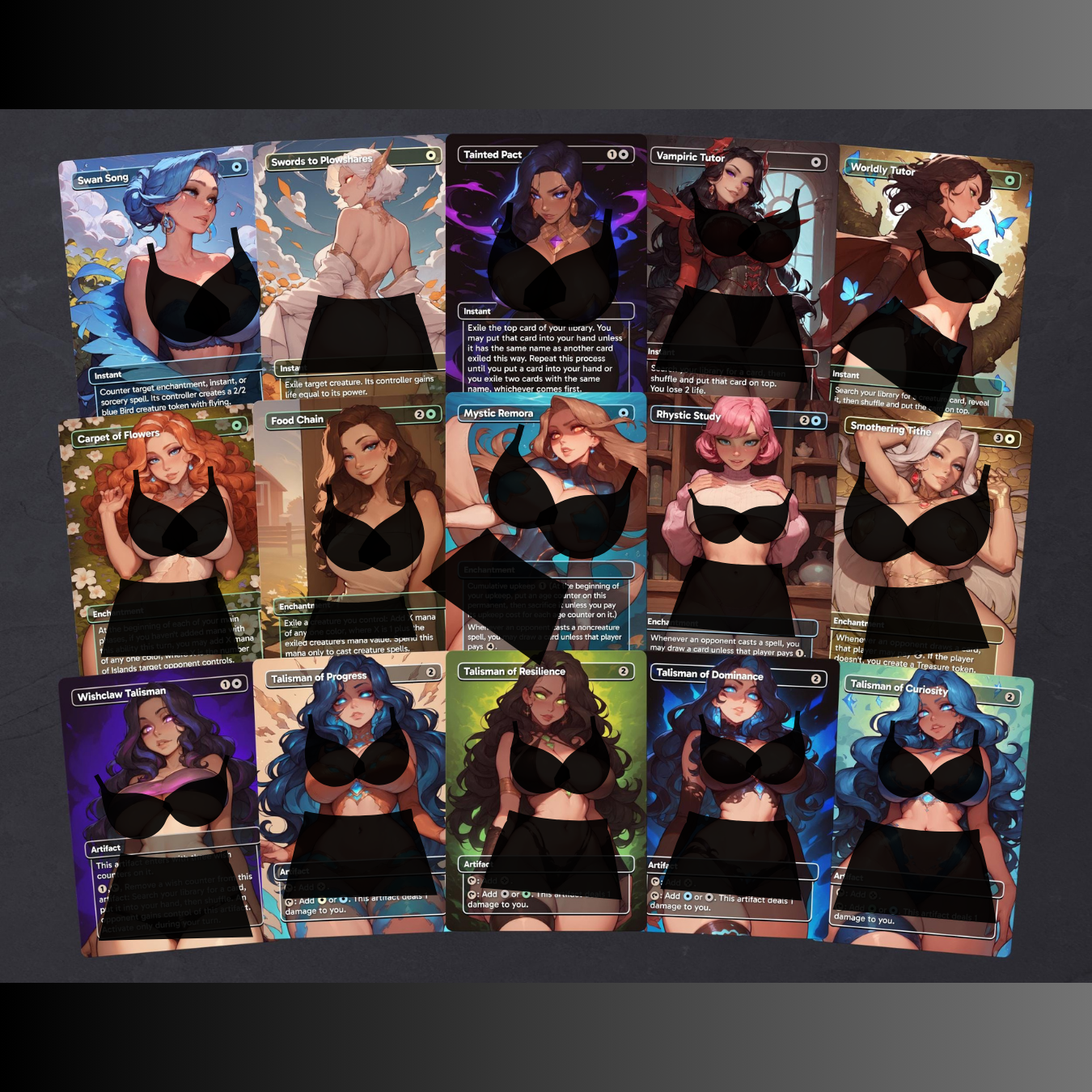 Atraxa Cat Food - Full TCG Proxy Commander EDH Deck - 108 cards - Tokens included - Waifu Anime Girls