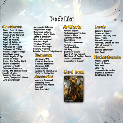 Heaven’s Wrath cEDH Deck - Heaven’s Wrath Magic Commander - Magic Proxy Deck with 160+ Unique Cards - Custom Cards MTG Proxy for Casual Play