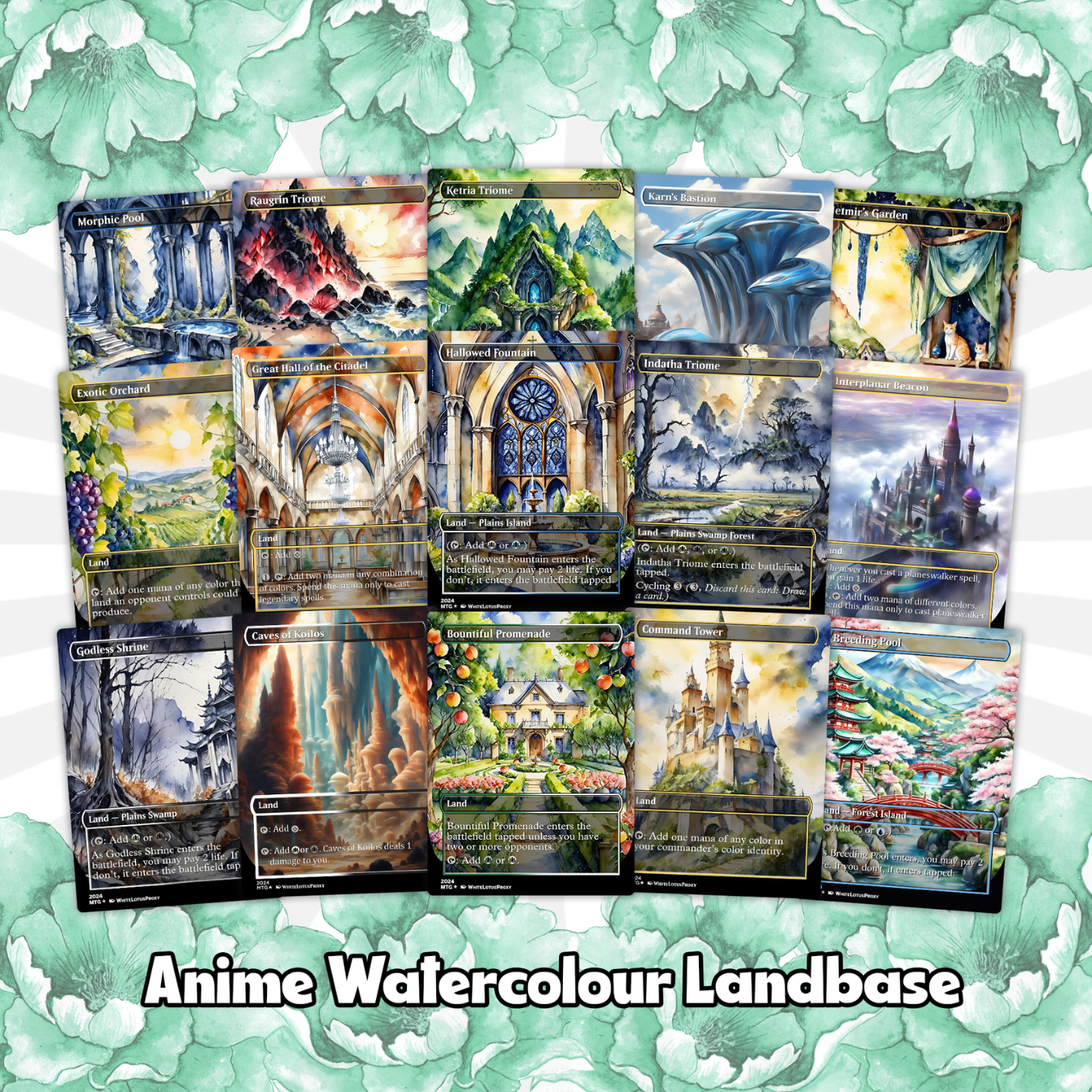 Esika God of the Tree Anime Waifu Proxy Commander Deck Custom Proxy EDH Superfriends English High Quality Cards