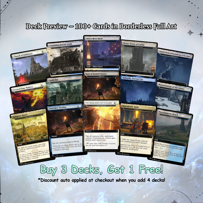 Elden Ring Commander | Dual-Commander Azorius Control Voltron | 100+ Custom Proxy Cards