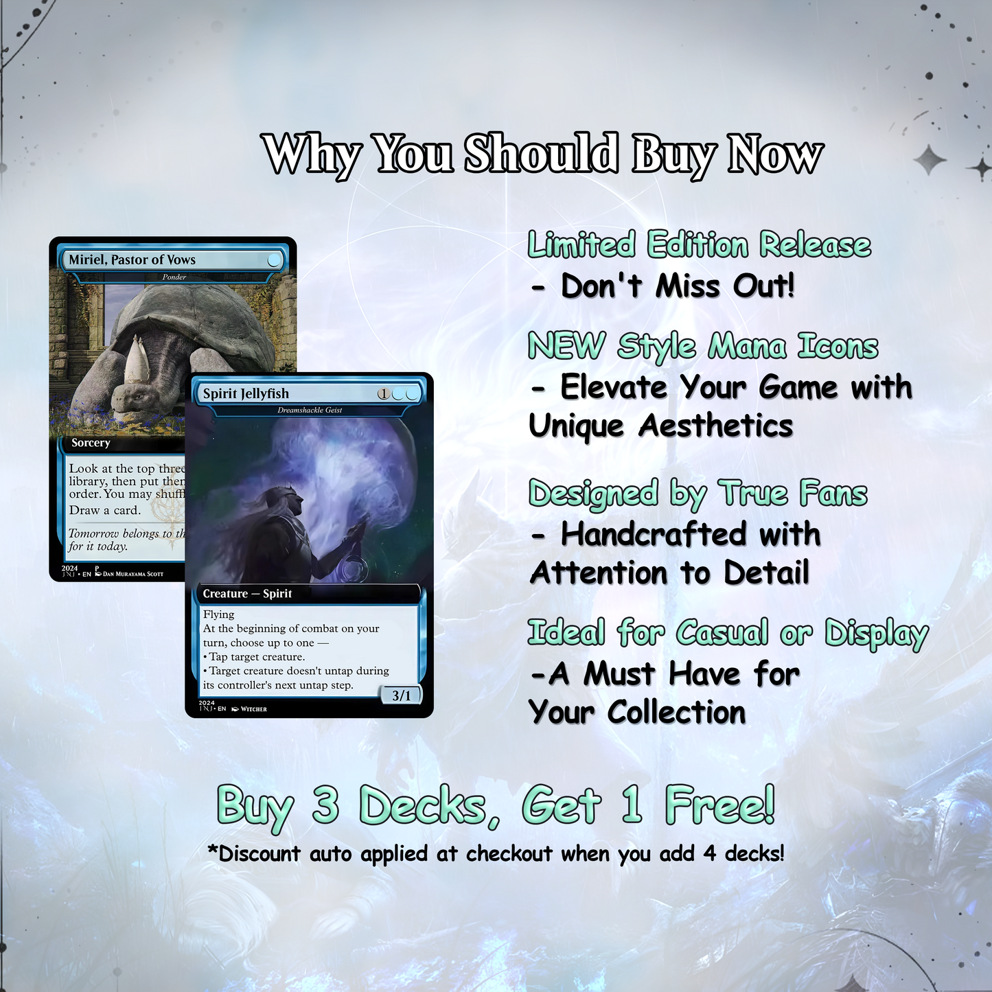 Elden Ring Commander | Dual-Commander Azorius Control Voltron | 100+ Custom Proxy Cards