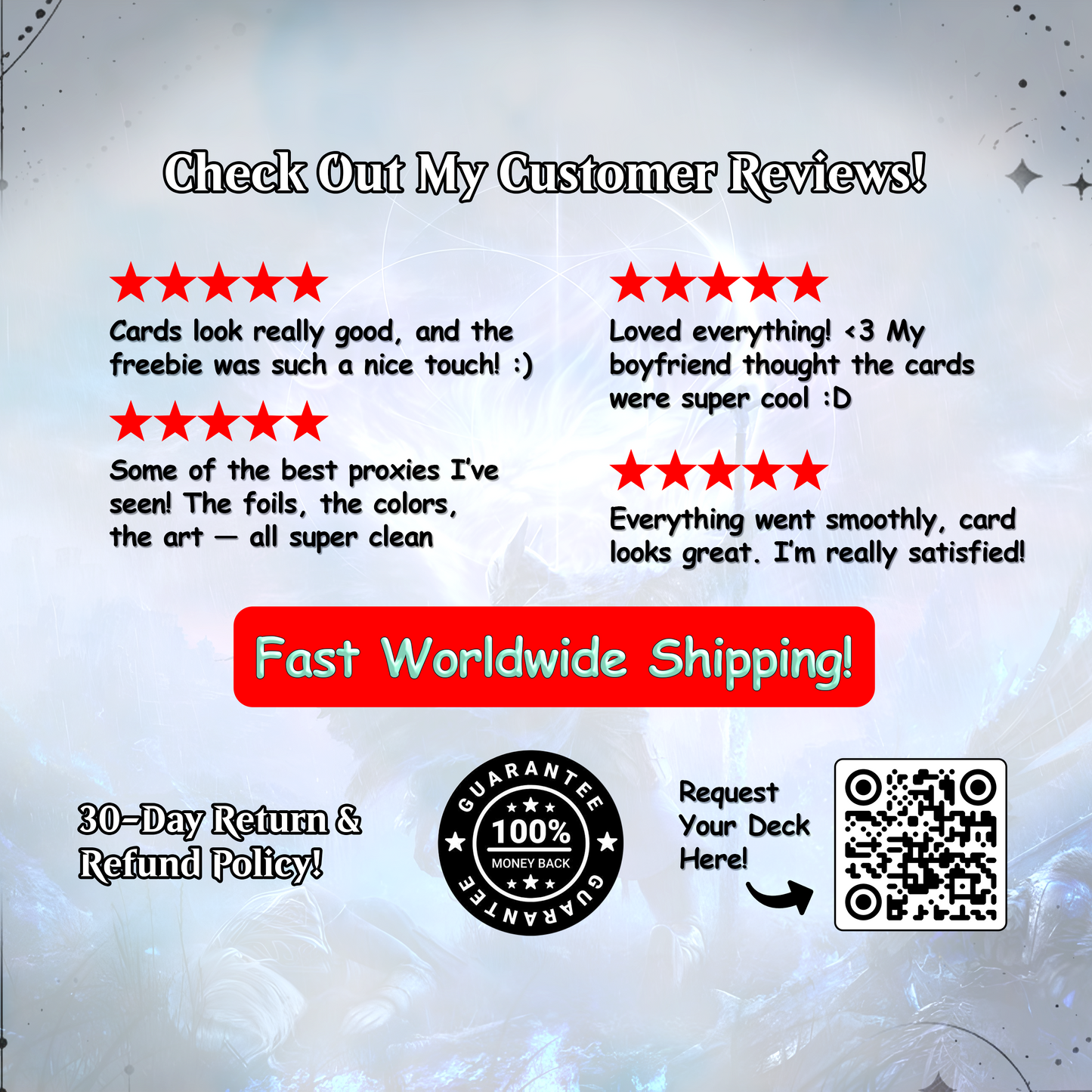 Elden Ring Commander | Dual-Commander Azorius Control Voltron | 100+ Custom Proxy Cards