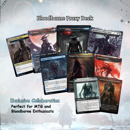 Bloodborne Themed Commander Deck Proxies, Aristocrat/Artifact Combo, 120+ Unique Cards, Quality Custom Card Proxy Replicas for Commander EDH