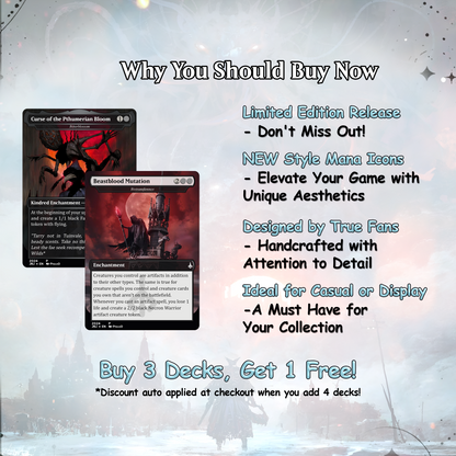 Bloodborne Themed Commander Deck Proxies, Aristocrat/Artifact Combo, 120+ Unique Cards, Quality Custom Card Proxy Replicas for Commander EDH