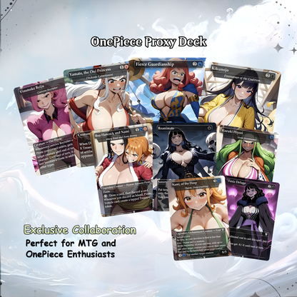 Complete Anime Pirate Tribal Deck, Custom Gift EDH Deck, Custom A.n.i.m.e O.P Pirate Deck, Treasure Tokens, A.d.m.i.r.a.l B.r.a.s.s Unsinkable