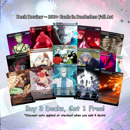 Jujutsu Kaisen EDH Commander Deck – Custom Anime-Inspired MTG Proxy Deck