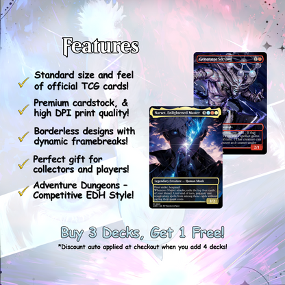 Jujutsu Kaisen EDH Commander Deck – Custom Anime-Inspired MTG Proxy Deck