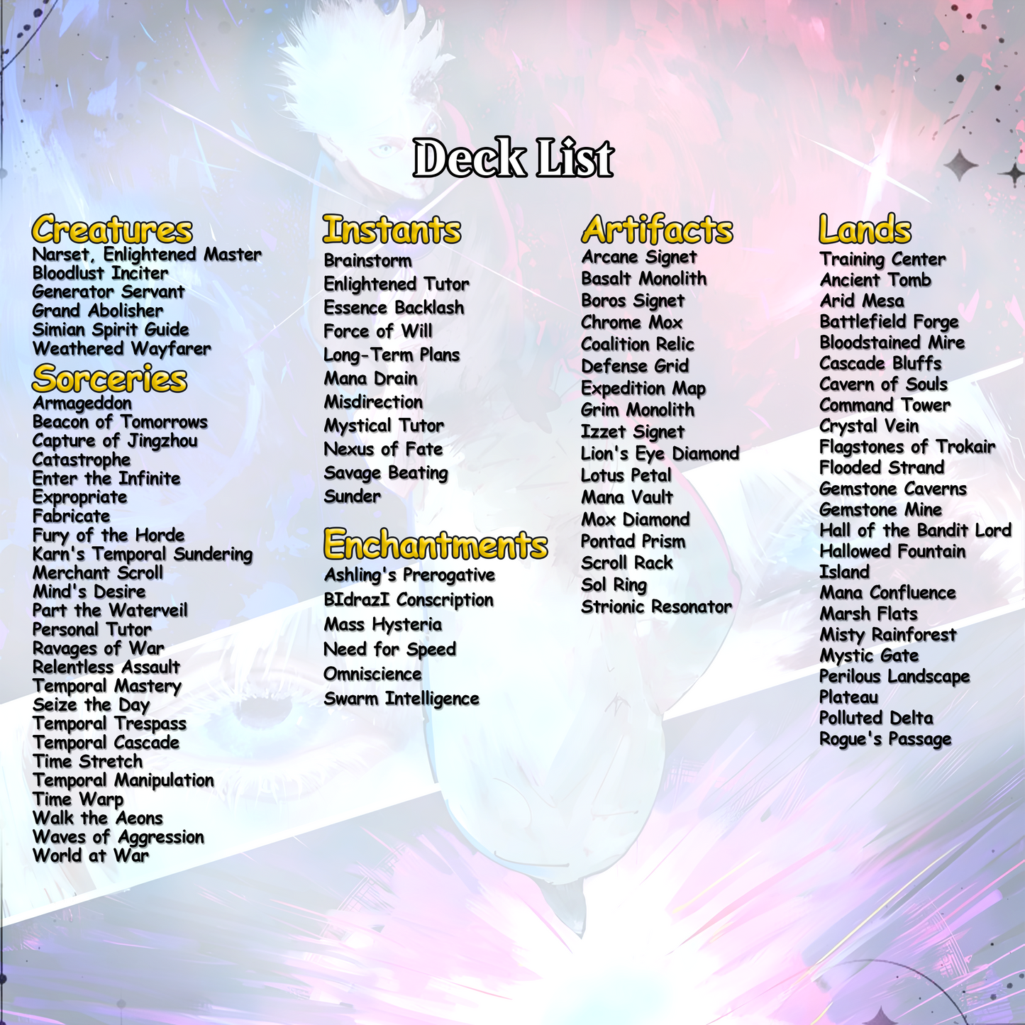 Jujutsu Kaisen EDH Commander Deck – Custom Anime-Inspired MTG Proxy Deck