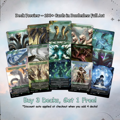 Zaxara Hydra - Commander EDH Deck - With Tokens - MTG Full Proxy Deck, Altered Cards cEDH