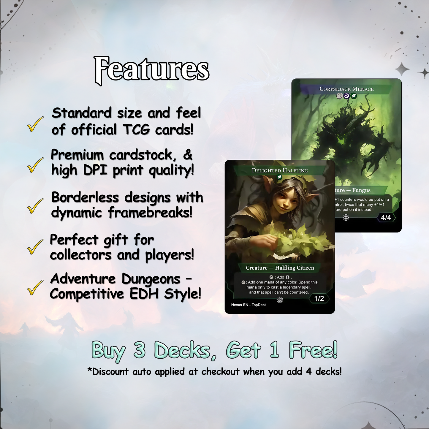 Zaxara Hydra - Commander EDH Deck - With Tokens - MTG Full Proxy Deck, Altered Cards cEDH