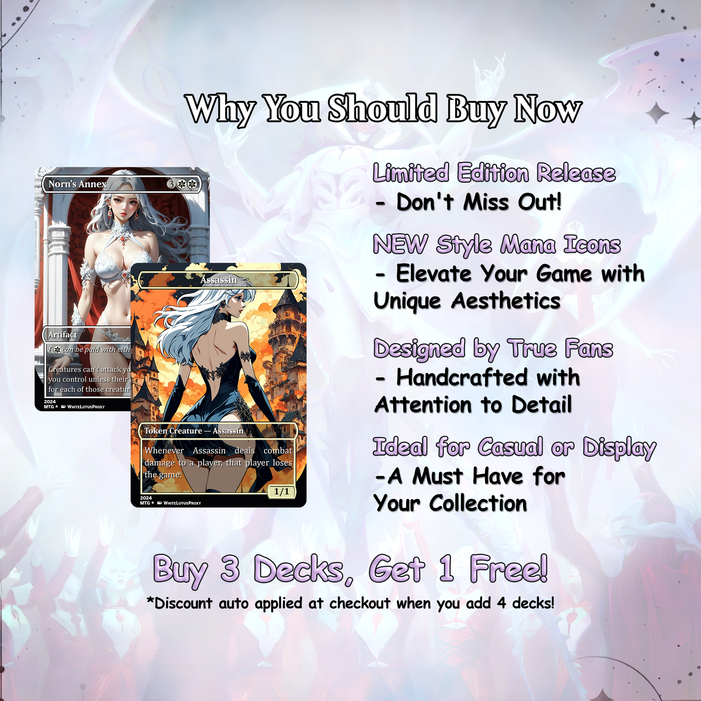 Atraxa SUPERFRIENDS Anime Waifu Proxy Commander Deck Custom Proxy EDH English High Quality Cards