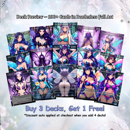 Alela Faeries Anime Waifu Proxy Commander Deck Special Edition Custom EDH Deck English High Quality Cards