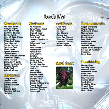 Alien Commander cEDH Deck - Alien Commander Magic Commander - Magic Proxy Deck with 170+ Unique Cards - Custom Cards MTG Proxy for Casual Play