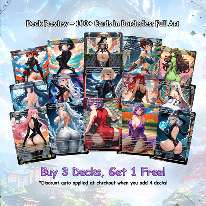 Arcades Walls/Butts Themed Defender Tribal Anime Waifu Proxy Commander Deck Custom Proxy EDH Defender English High Quality Cards