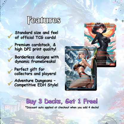 Arcades Walls/Butts Themed Defender Tribal Anime Waifu Proxy Commander Deck Custom Proxy EDH Defender English High Quality Cards