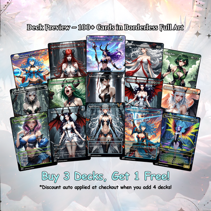 Atraxa INFECT Anime Waifu Ready to Play Proxy Commander Deck Custom Proxy EDH Phyrexian Tribal English High Quality Cards