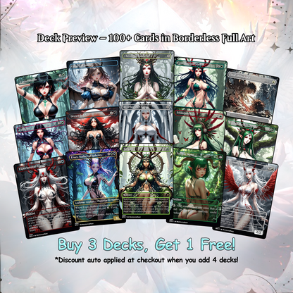 Atraxa INFECT Anime Waifu Ready to Play Proxy Commander Deck Custom Proxy EDH Phyrexian Tribal English High Quality Cards